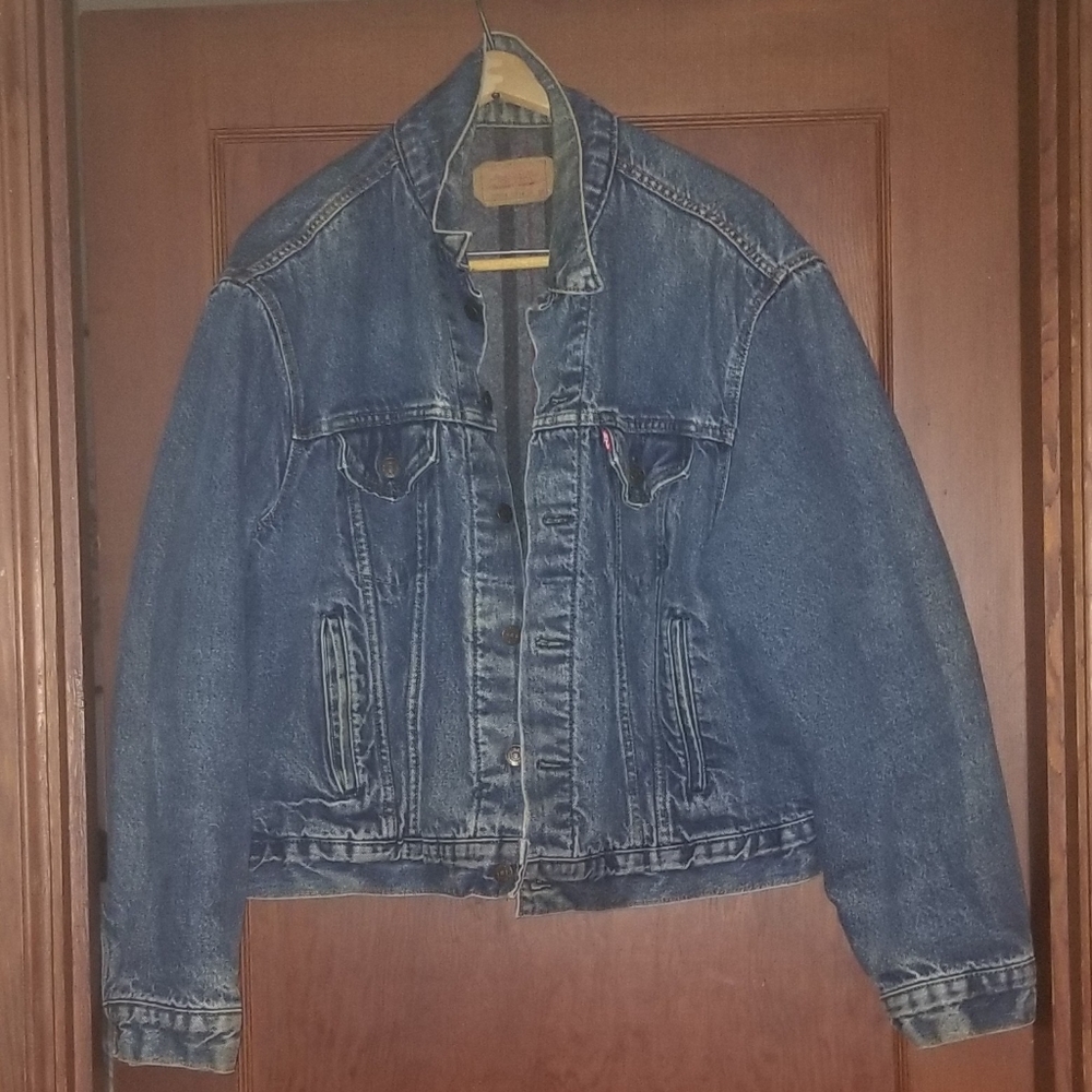 Vntg. Levi's 527 Trucker Blanker Lined Jacket